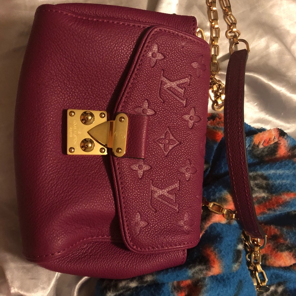 Monogram magenta crossbody